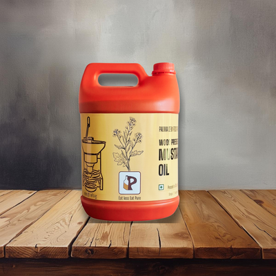 Wood Pressed | Mustard Oil | 5Liter Can |