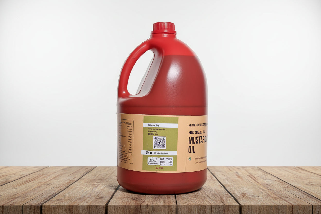 Wood Pressed | Mustard Oil | 5Liter Can |
