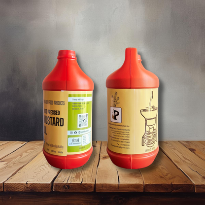 Wood Pressed | Mustard Oil | 5Liter ---Set of 2 Can