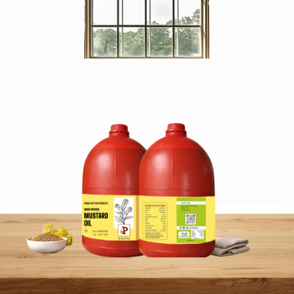 Wood Pressed | Mustard Oil | 5Liter ---Set of 2 Can