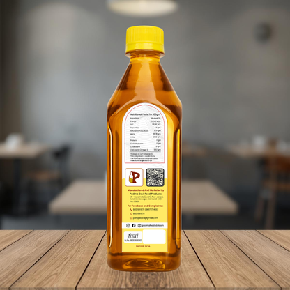 Wood Pressed |  Mustard Oil | 500 ML Bottles : Box of  12 bottles