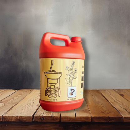 Wood Pressed | Mustard Oil | 5Liter Can |